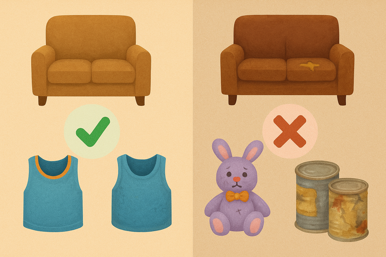 Guía para Donar: Lo que si y lo que no 